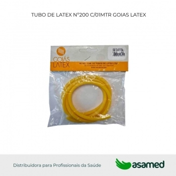 TUBO DE LATEX Nº200 C/01MTR GOIAS LATEX