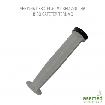 SERINGA DESC. 50/60ML SEM AGULHA BICO CATETER TERUMO