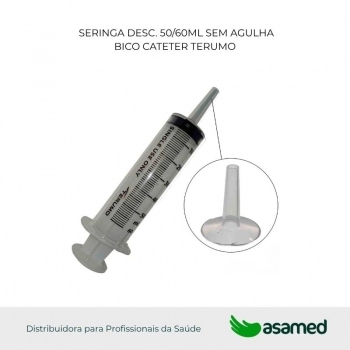 SERINGA DESC. 50/60ML SEM AGULHA BICO CATETER TERUMO
