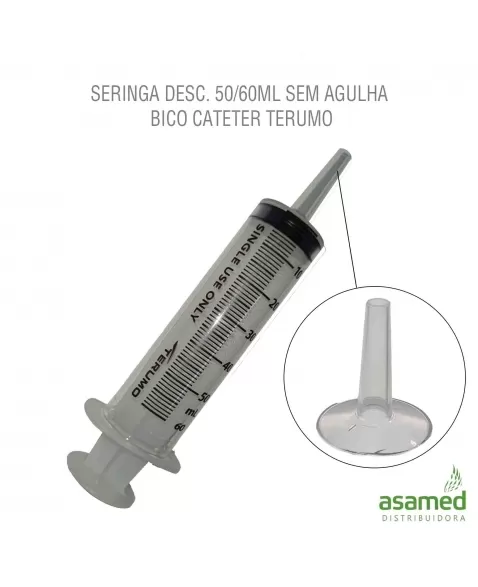 SERINGA DESC. 50/60ML SEM AGULHA BICO CATETER TERUMO