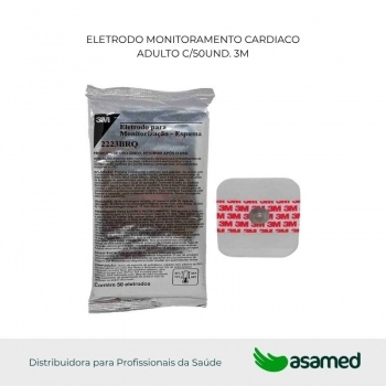 ELETRODO MONITORAMENTO CARDIACO ADULTO C/50UND. 3M