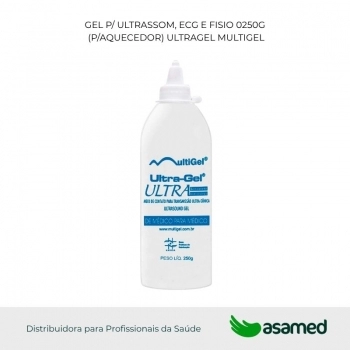 GEL P/ ULTRASSOM, ECG E FISIO 0250G (P/AQUECEDOR) ULTRAGEL MULTIGEL