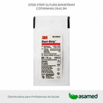 STERI STRIP SUTURA 6MMX75MM C/3TIRINHAS (1541) 3M