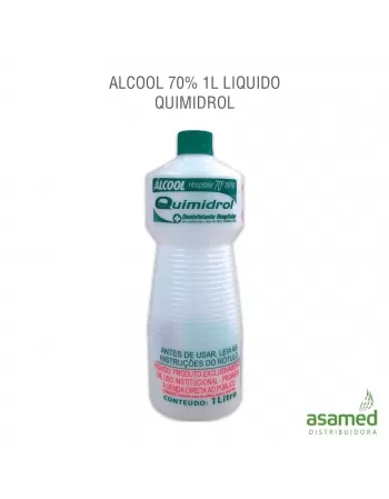 ALCOOL 70% 1L LIQUIDO QUIMIDROL