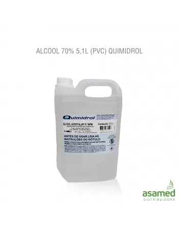 ALCOOL 70% 5,1L (PVC) QUIMIDROL