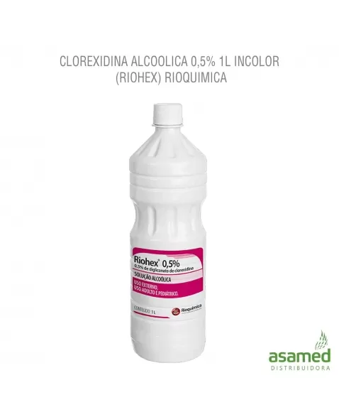CLOREXIDINA ALCOOLICA 0,5% 1L INCOLOR (RIOHEX) RIOQUIMICA
