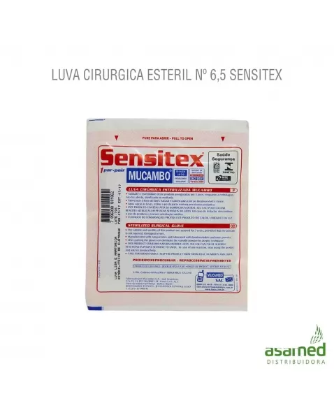 LUVA CIRURGICA ESTERIL Nº 6,5 SENSITEX