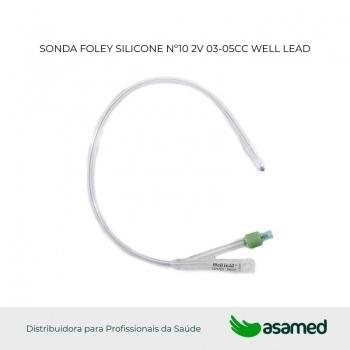 SONDA FOLEY SILICONE Nº10 2V 03-05CC WELL LEAD