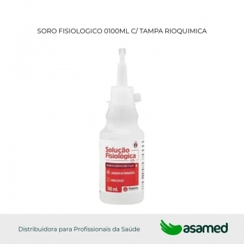 SORO FISIOLOGICO 0100ML C/ TAMPA RIOQUIMICA