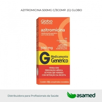 AZITROMICINA 500MG C/3COMP. (G) GLOBO