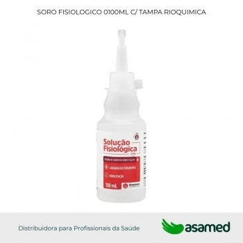 SORO FISIOLOGICO 0100ML C/ TAMPA RIOQUIMICA