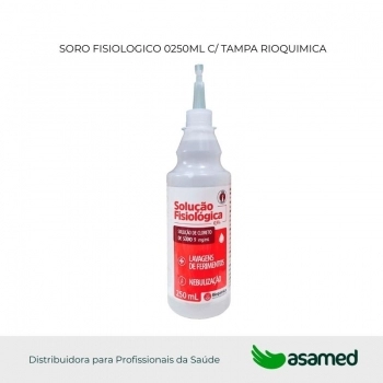 SORO FISIOLOGICO 0250ML C/ TAMPA RIOQUIMICA