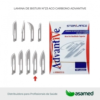 LAMINA DE BISTURI Nº23 ACO CARBONO ADVANTIVE