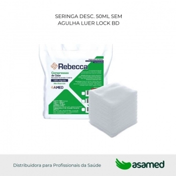COMPRESSA DE GAZE 11F 7,5X7,5 (13X24CM) C/500 REBECA AMED