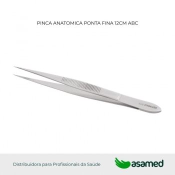 PINCA ANATOMICA PONTA FINA 12CM ABC