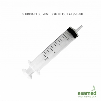 SERINGA DESC. 20ML SEM AGULHA LUER SLIP LATERAL SR