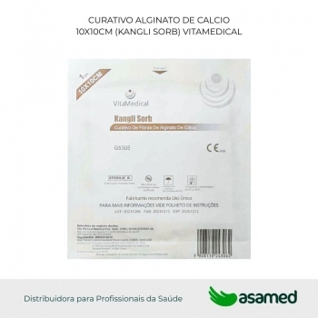 CURATIVO ALGINATO DE CALCIO 10X10CM (KANGLI SORB) VITAMEDICAL