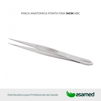 PINCA ANATOMICA HISTOLOGICA PONTA FINA 14CM ABC